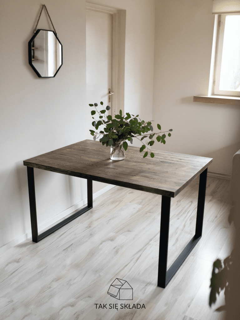 produkt #UP- Postarzany stół industrialny